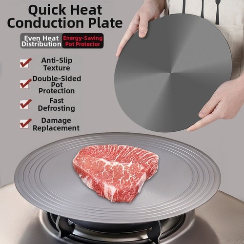 Black aluminum heat diffuser - black,