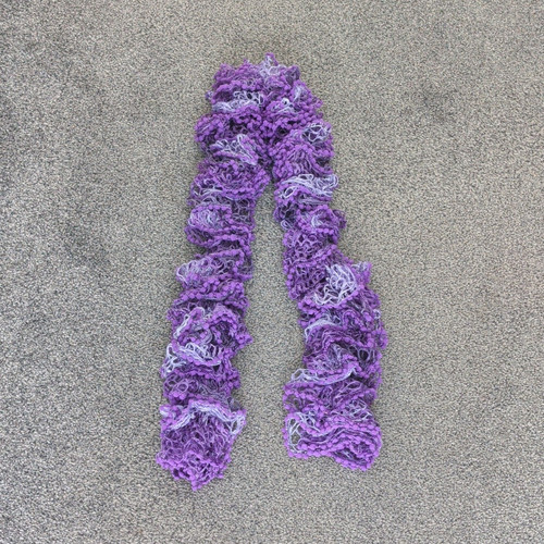 Women purple solid knit yarn - solid,