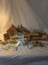 Sylvanian Families Treehouse + Furniture & Accessories IIncomplete / Vintag Lot