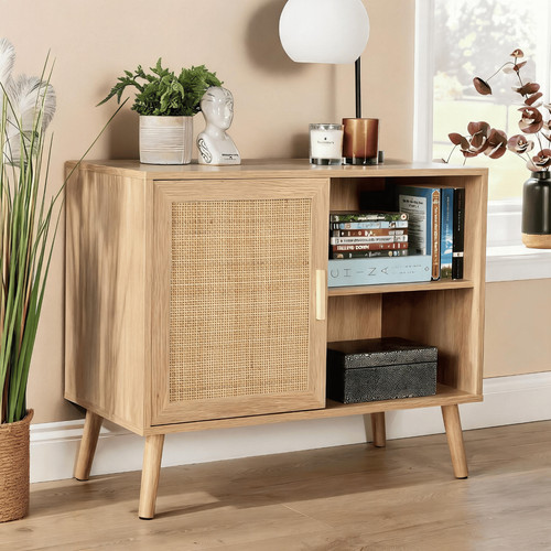 Sideboard rattan door front - 1,