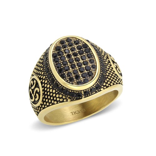 Mens black ring - mens,
