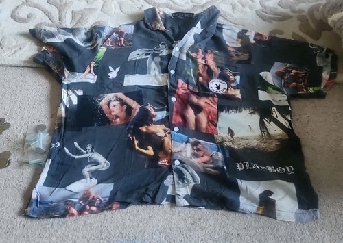 Playboy beach button - button, shirt