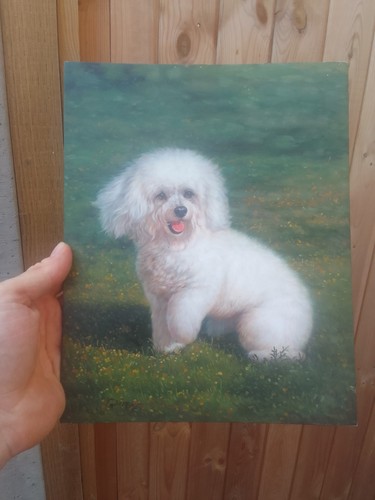 Antique vintage oil - oil, portrait
