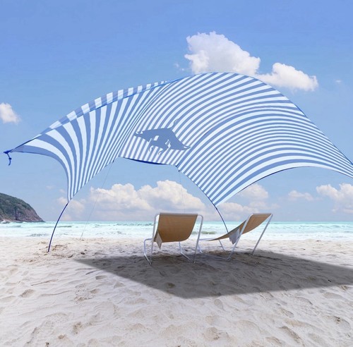 Beach wind powered shade - beach,