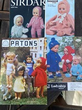 4 Knitting Patterns Dolls