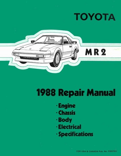 1988 toyota factory shop - mr-2,