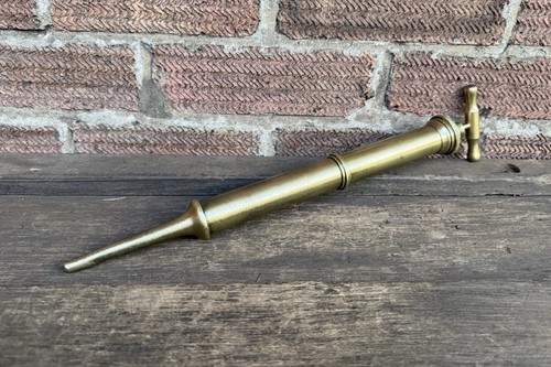 Antique solid brass fire - 16”,