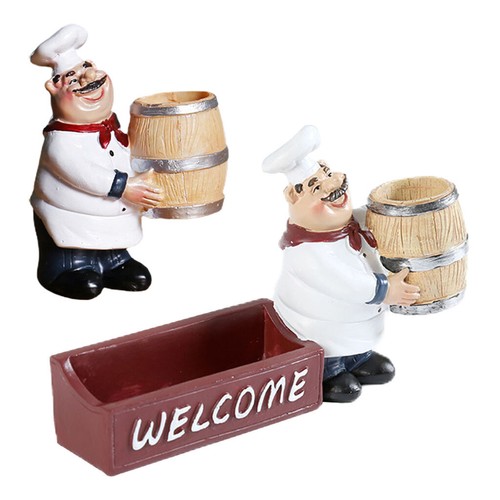 Cute chef statue - chef, collectible