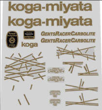 Koga miyata Gents Racer Carbolite decal set