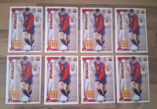 PANINI BARCELONA 2010/2011 RIVALDO FOOTBALL STICKERS X8 RARE & MINT