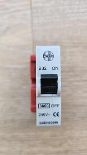 Wylex 32a mcb push - 32a, in