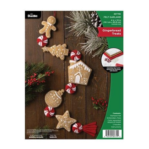 Bucilla felt garland - felt,