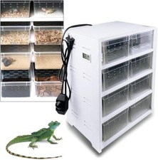 PVC Haustierkäfig Reptilien Terrarium Vivarium mit Temperaturregelung Reptilien