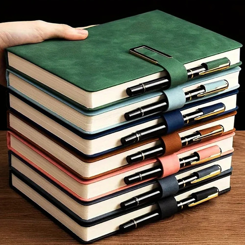 Vintage leather notebook - vintage,