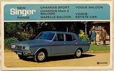 Singer range brochure c1967 - Gazelle, Vogue, Chamois Sport #9306/H