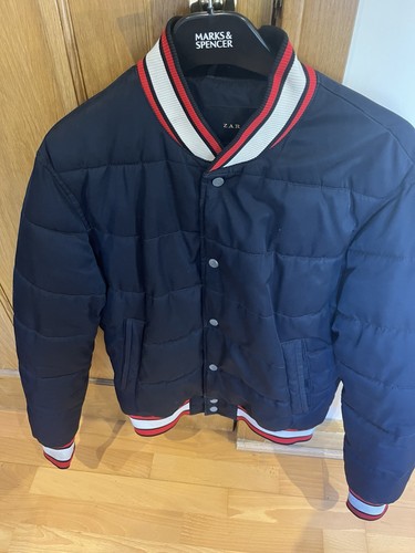 Zara blue mens puffer men - blue, men’s