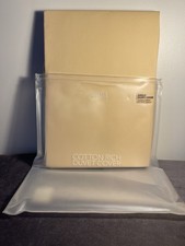 Gold Single Duvet Cover by Marks and Spencer’s Cotton Rich Easycare Bedding New