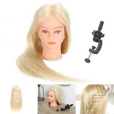 24" Hairdressing Styling Mannequin Doll Salon Training Hair Clamp Professional