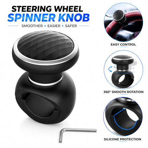 Steering wheel knob spinner - wheel,
