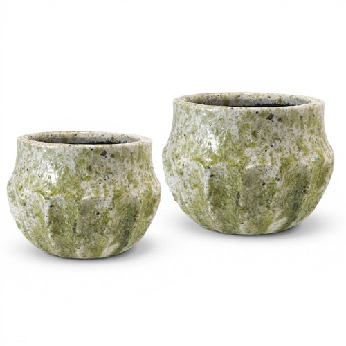 Crackle glaze green terrazzo - green,