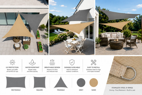 Outdoor shade sail - shade,