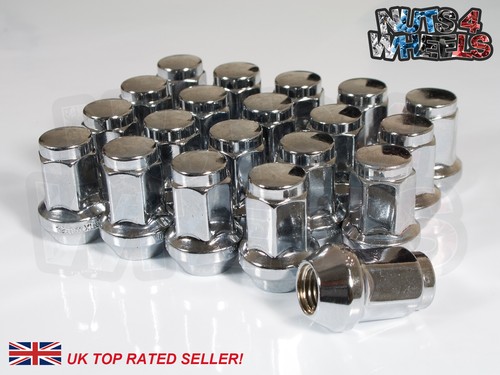 Chrome hex wheel nuts - 20, x