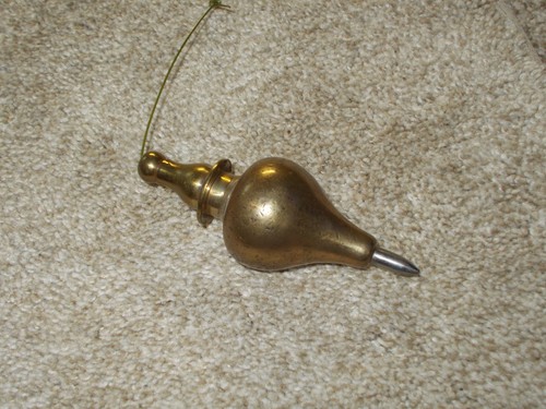 Antique brass plumb bob - brass,