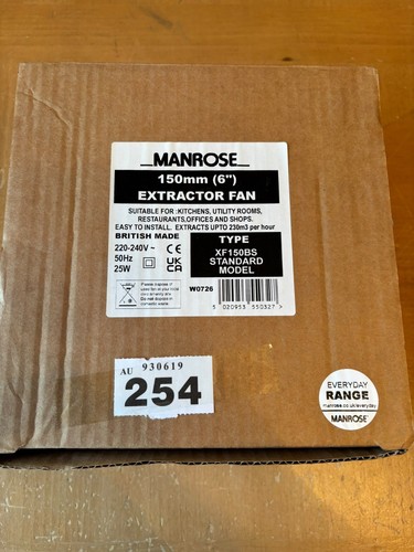 Manrose extractor fan - manrose,