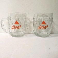 2 Bass Ale Beer Glass Mug