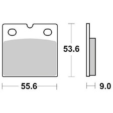 506HF Front Brake Pads SBS For