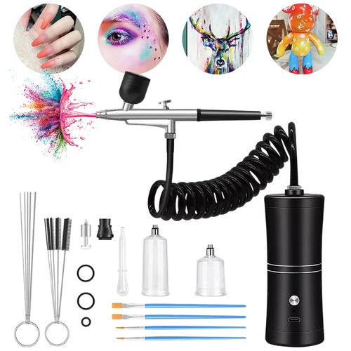 Mini airbrush compressor - airbrush, kit