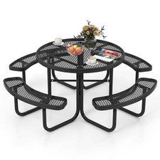 Outdoor Round Picnic Table and