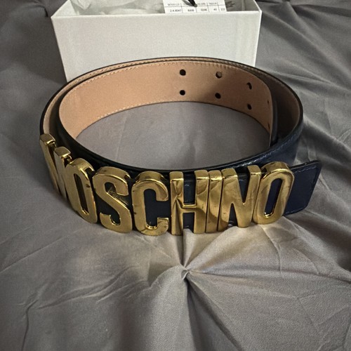Moschino navy and - gold, belt