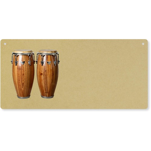 Conga drums door plaque - plaque, /