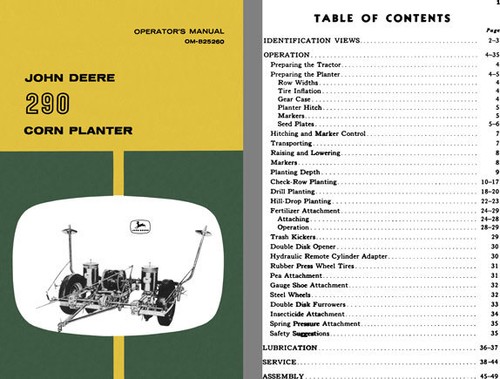 John deere 290 corn planter - deere,
