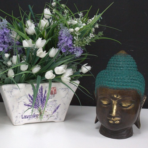 Large classic brass buddha - classic,