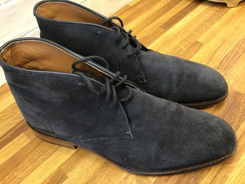 John lewis blue suede leather - lewis,