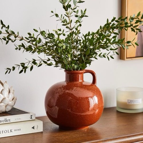 Terracotta glazed textured - terracotta,