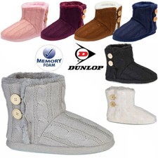 Ladies Slippers Women Ankle Boots New Memory Foam Winter Warm Fur Booties Shoes