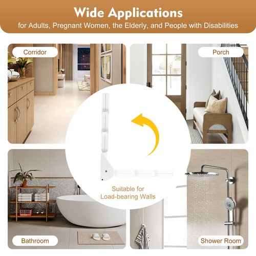 Shower seat folding wall - shower,