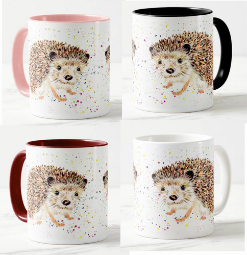 Hedgehog hand painted - hedgehog,