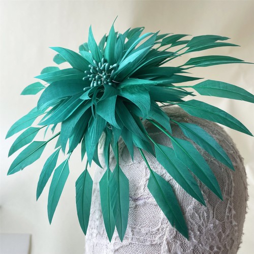 Goose feather flower millinery - goose,