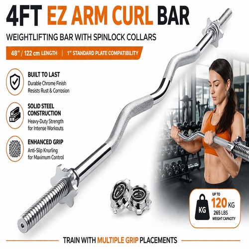 4ft arm curl bar weight - 4ft, ez