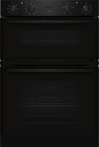 Neff double oven - double, black