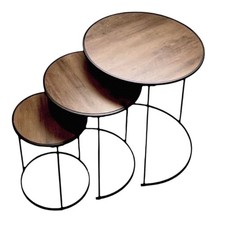 Set Of 3 Round Coffee Table