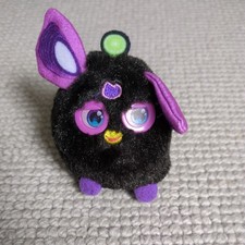 McDonalds - Hasbro Furby Soft 3" Plush Toy - Black/Purple- 2016 - Happy Meal Toy
