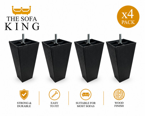 Set black plastic sofa - set, of