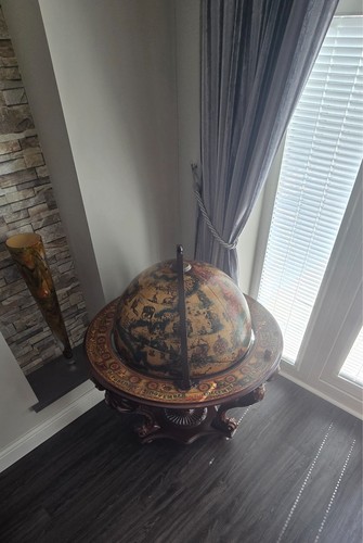 Italian baroque globe bar - italian,