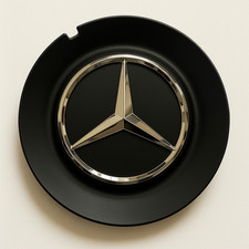 1x 144mm Matt Black Centre Cap