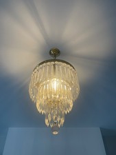 Vintage/antique French chandelier.  In good used condition (some tarnish)